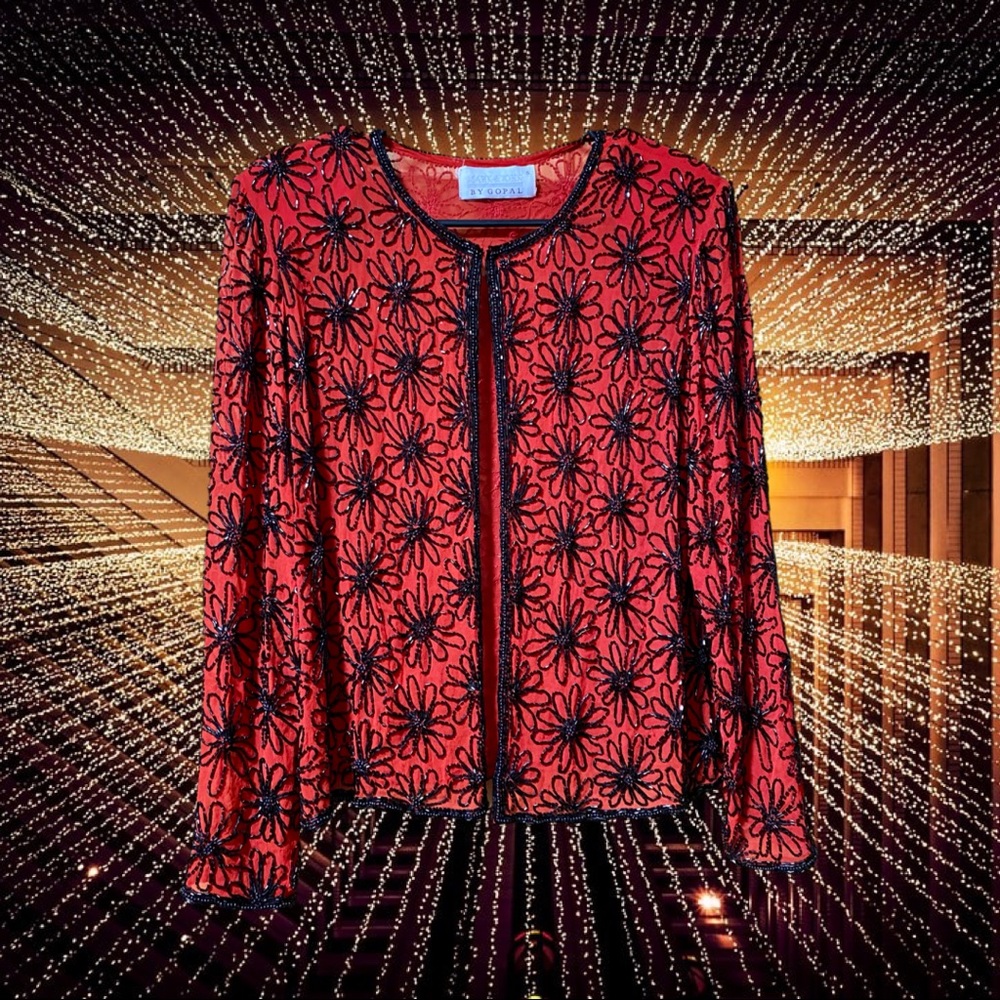 Beaded Jacket from Mark & John by Gopal Size Small